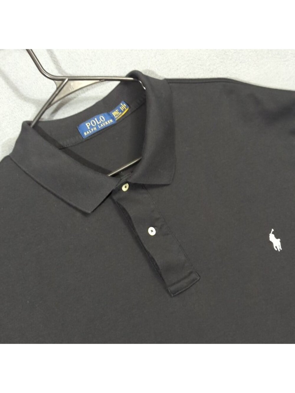 Polo Ralph Lauren Shirt Men's 2XTL Black Short Sleeve Preppy